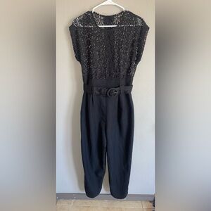 Vintage Black Lace Jumpsuit